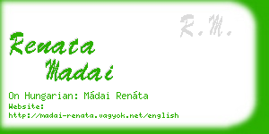 renata madai business card